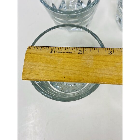 Set Of 4 Vintage Anchor Hocking Heavy Shot Glasses Tequila Whiskey Barware 4 oz - Picture 11 of 11